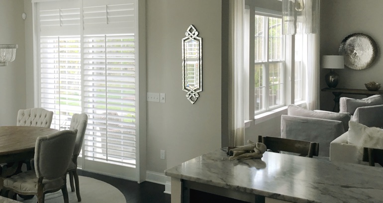 San Antonio kitchen sliding glass door shutters